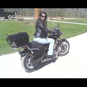 Cami Leather coat. New condition Sz Medium